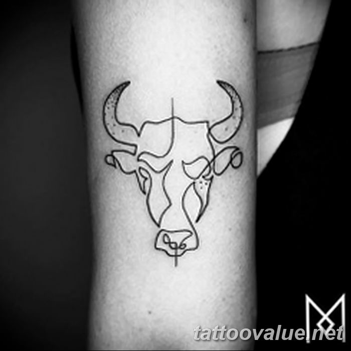 photo tattoo bull 13.11.2018 №246 - original drawing example - tattoovalue.net