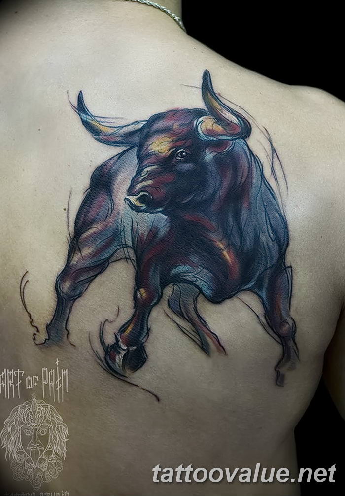 photo tattoo bull 13.11.2018 №248 - original drawing example - tattoovalue.net