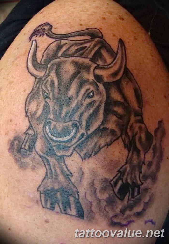 photo tattoo bull 13.11.2018 №301 - original drawing example - tattoovalue.net