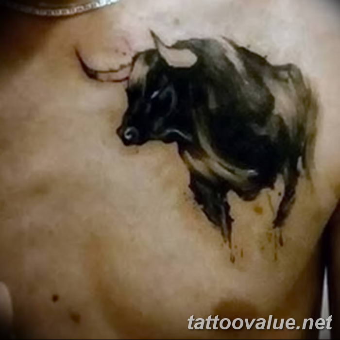 photo tattoo bull 13.11.2018 №318 - original drawing example - tattoovalue.net