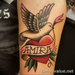photo tattoo dove 29.11.2018 №052 - example of a tattoo with a dove - tattoovalue.net