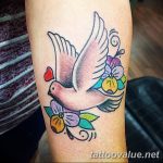 photo tattoo dove 29.11.2018 №063 - example of a tattoo with a dove - tattoovalue.net