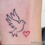 photo tattoo dove 29.11.2018 №093 - example of a tattoo with a dove - tattoovalue.net