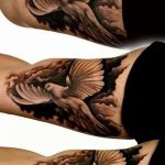 photo tattoo dove 29.11.2018 №127 - example of a tattoo with a dove - tattoovalue.net