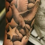 photo tattoo dove 29.11.2018 №150 - example of a tattoo with a dove - tattoovalue.net