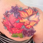 photo tattoo hibiscus 29.11.2018 №013 - flower hibiscus tattoo drawing - tattoovalue.net