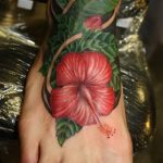 photo tattoo hibiscus 29.11.2018 №183 - flower hibiscus tattoo drawing - tattoovalue.net