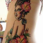 photo tattoo hibiscus 29.11.2018 №011 - flower hibiscus tattoo drawing - tattoovalue.net