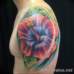 photo tattoo hibiscus 29.11.2018 №014 - flower hibiscus tattoo drawing - tattoovalue.net
