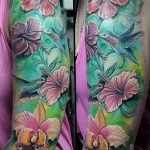 photo tattoo hibiscus 29.11.2018 №034 - flower hibiscus tattoo drawing - tattoovalue.net