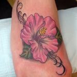 photo tattoo hibiscus 29.11.2018 №038 - flower hibiscus tattoo drawing - tattoovalue.net