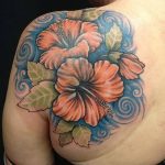 photo tattoo hibiscus 29.11.2018 №041 - flower hibiscus tattoo drawing - tattoovalue.net