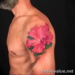 photo tattoo hibiscus 29.11.2018 №042 - flower hibiscus tattoo drawing - tattoovalue.net