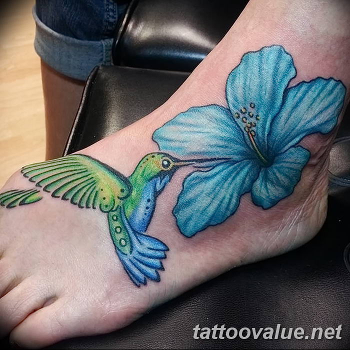 photo tattoo hibiscus 29.11.2018 №051 - flower hibiscus tattoo drawing - tattoovalue.net