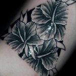 photo tattoo hibiscus 29.11.2018 №061 - flower hibiscus tattoo drawing - tattoovalue.net