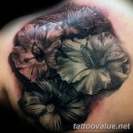 photo tattoo hibiscus 29.11.2018 №062 - flower hibiscus tattoo drawing - tattoovalue.net
