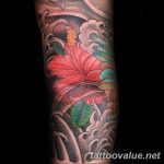 photo tattoo hibiscus 29.11.2018 №065 - flower hibiscus tattoo drawing - tattoovalue.net