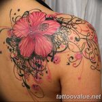 photo tattoo hibiscus 29.11.2018 №072 - flower hibiscus tattoo drawing - tattoovalue.net