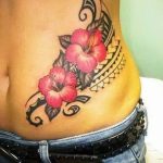 photo tattoo hibiscus 29.11.2018 №077 - flower hibiscus tattoo drawing - tattoovalue.net