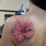 photo tattoo hibiscus 29.11.2018 №086 - flower hibiscus tattoo drawing - tattoovalue.net