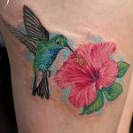 photo tattoo hibiscus 29.11.2018 №091 - flower hibiscus tattoo drawing - tattoovalue.net