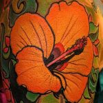 photo tattoo hibiscus 29.11.2018 №104 - flower hibiscus tattoo drawing - tattoovalue.net