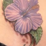 photo tattoo hibiscus 29.11.2018 №113 - flower hibiscus tattoo drawing - tattoovalue.net