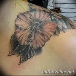 photo tattoo hibiscus 29.11.2018 №115 - flower hibiscus tattoo drawing - tattoovalue.net