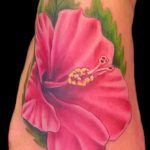 photo tattoo hibiscus 29.11.2018 №121 - flower hibiscus tattoo drawing - tattoovalue.net