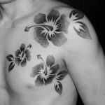 photo tattoo hibiscus 29.11.2018 №126 - flower hibiscus tattoo drawing - tattoovalue.net