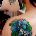 photo tattoo hibiscus 29.11.2018 №133 - flower hibiscus tattoo drawing - tattoovalue.net