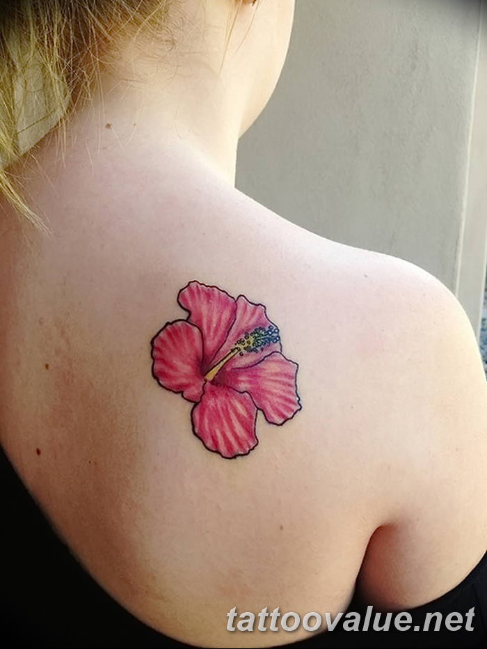 photo tattoo hibiscus 29.11.2018 №134 - flower hibiscus tattoo drawing - tattoovalue.net