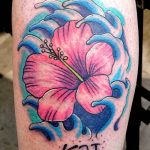 photo tattoo hibiscus 29.11.2018 №145 - flower hibiscus tattoo drawing - tattoovalue.net