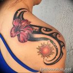 photo tattoo hibiscus 29.11.2018 №154 - flower hibiscus tattoo drawing - tattoovalue.net