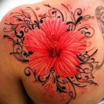 photo tattoo hibiscus 29.11.2018 №158 - flower hibiscus tattoo drawing - tattoovalue.net