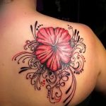 photo tattoo hibiscus 29.11.2018 №167 - flower hibiscus tattoo drawing - tattoovalue.net