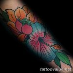 photo tattoo hibiscus 29.11.2018 №177 - flower hibiscus tattoo drawing - tattoovalue.net