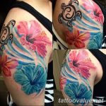 photo tattoo hibiscus 29.11.2018 №187 - flower hibiscus tattoo drawing - tattoovalue.net