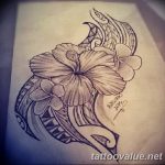 photo tattoo hibiscus 29.11.2018 №205 - flower hibiscus tattoo drawing - tattoovalue.net