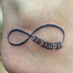 Infinity tattoo couple tattoo foot tattoo