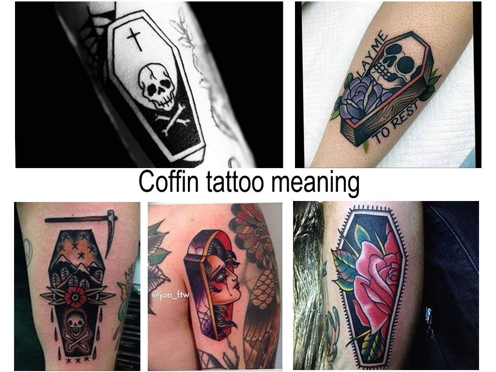 Coffin tattoo meaning - information and photos of tattoo designs