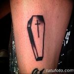 photo tattoo coffin 29.12.2018 №163 - drawing a coffin tattoo - tattoovalue.net
