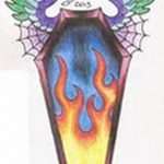 photo tattoo coffin 29.12.2018 №002 - drawing a coffin tattoo - tattoovalue.net