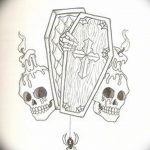 photo tattoo coffin 29.12.2018 №011 - drawing a coffin tattoo - tattoovalue.net
