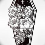 photo tattoo coffin 29.12.2018 №100 - drawing a coffin tattoo - tattoovalue.net