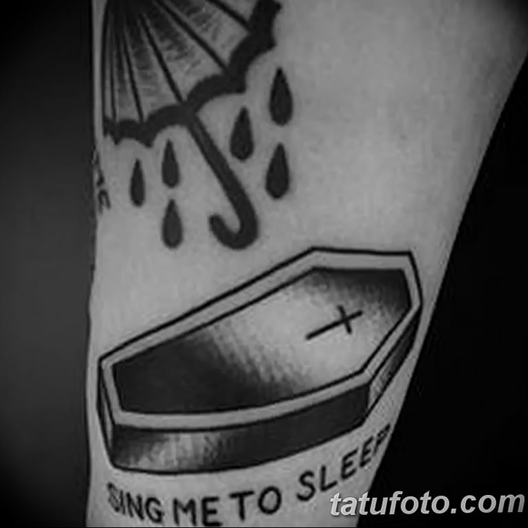 photo tattoo coffin 29.12.2018 №115 - drawing a coffin tattoo - tattoovalue.net