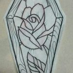 photo tattoo coffin 29.12.2018 №120 - drawing a coffin tattoo - tattoovalue.net