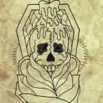 photo tattoo coffin 29.12.2018 №176 - drawing a coffin tattoo - tattoovalue.net