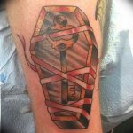 photo tattoo coffin 29.12.2018 №184 - drawing a coffin tattoo - tattoovalue.net