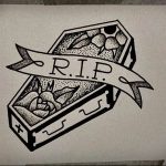 photo tattoo coffin 29.12.2018 №193 - drawing a coffin tattoo - tattoovalue.net